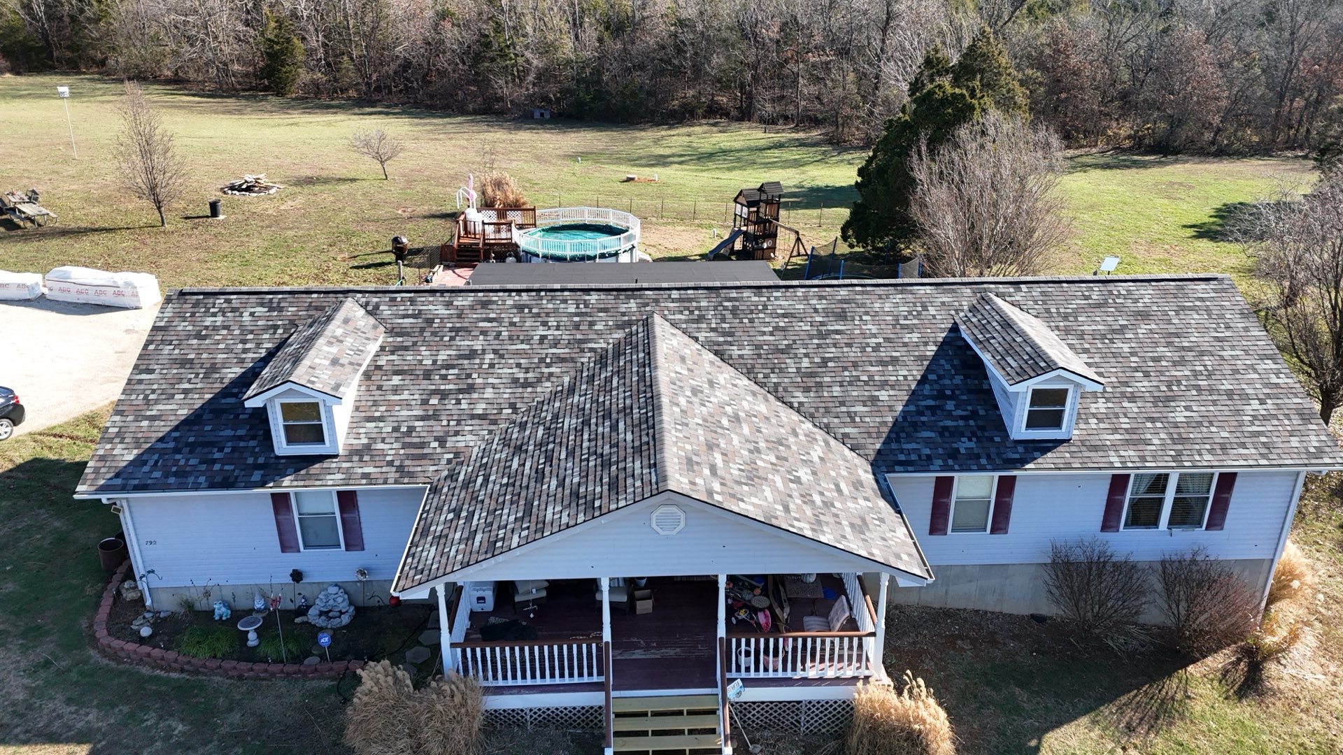 After aerial completed roof Jefferson County MO — Kodiak Roofing
